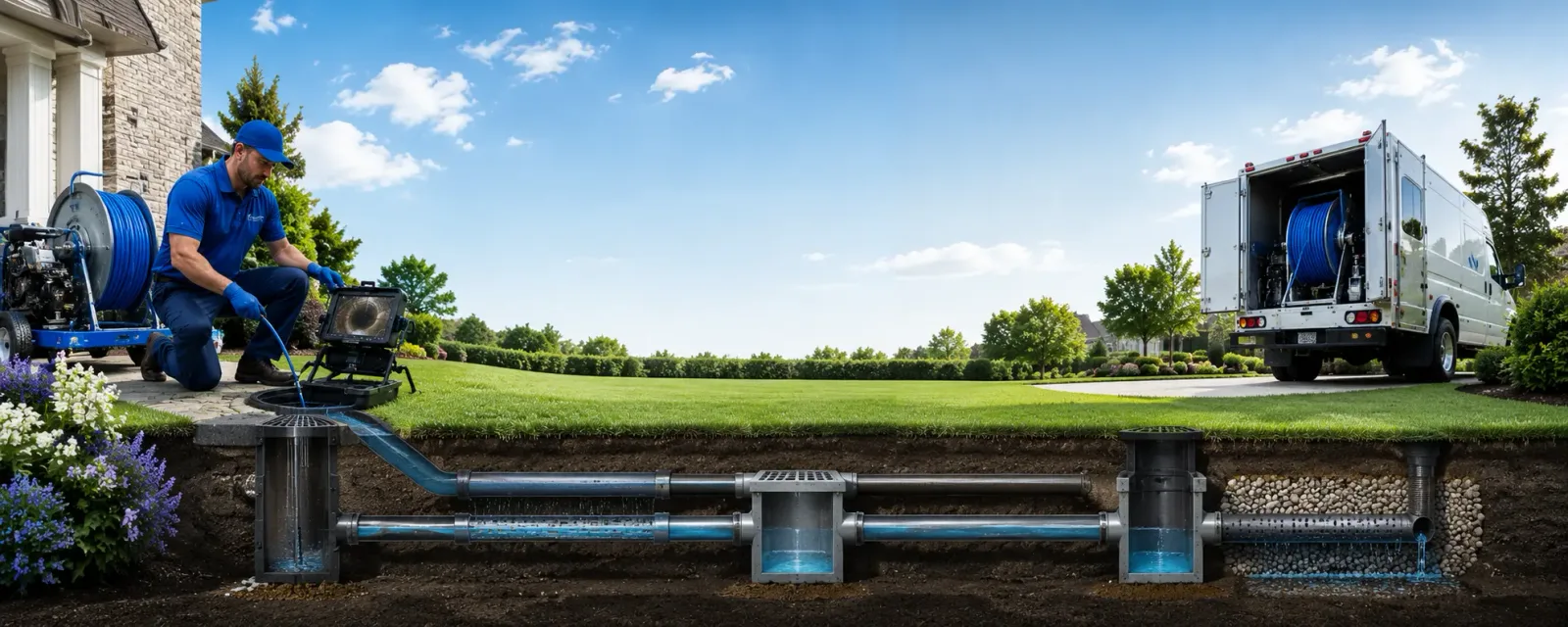 Outdoor drain cleaning information for Luxor, PA